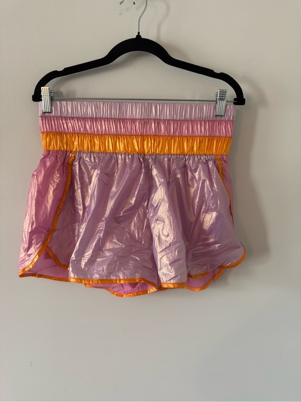 Karlie metallic pink iridescent pullover and shorts set | Med top Lg bottom - Picture 4 of 7